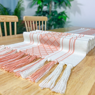 towel mat and linen table Cotton bed dining flag end