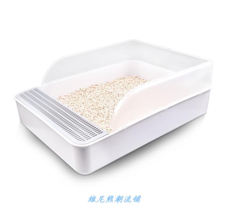 CAT ToiLeT LiTTer Box LiTTer TrAy WiTh SCoop猫砂盆