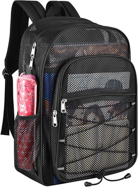 Swimming, fitness, sports mesh bag, breathable beach bag