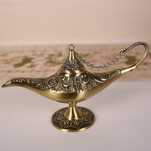 Wishing Lamp Ornament Retro Features Aladdin Magic Lamp