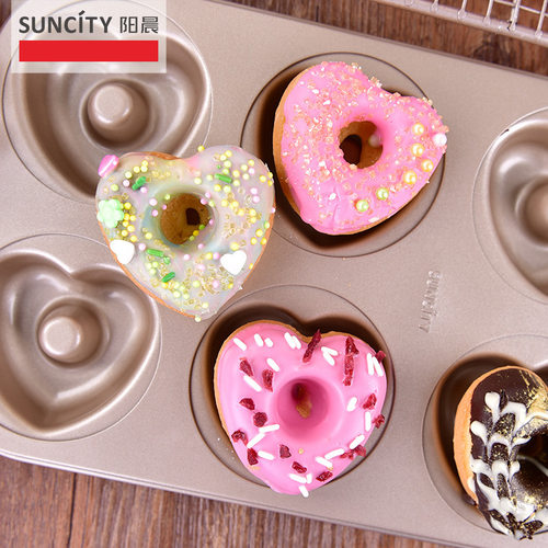 Baking tool 6-hole non stick flower shaped donut cake mold