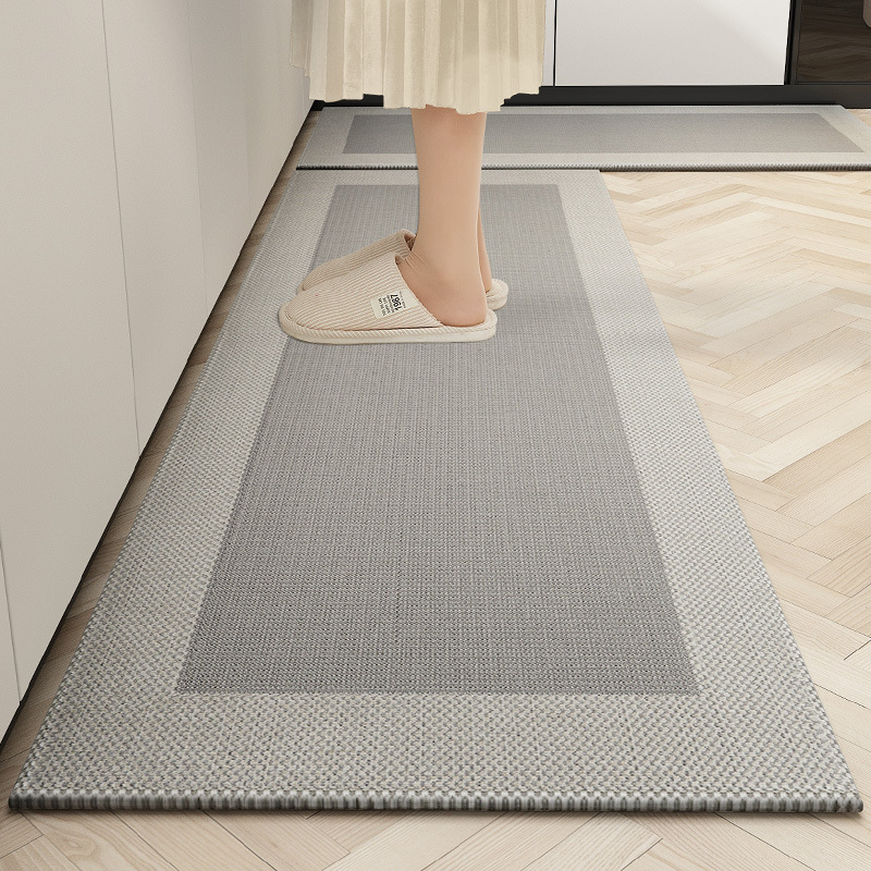 Kitchen floor mat, oil proof, waterproof, washable long carp