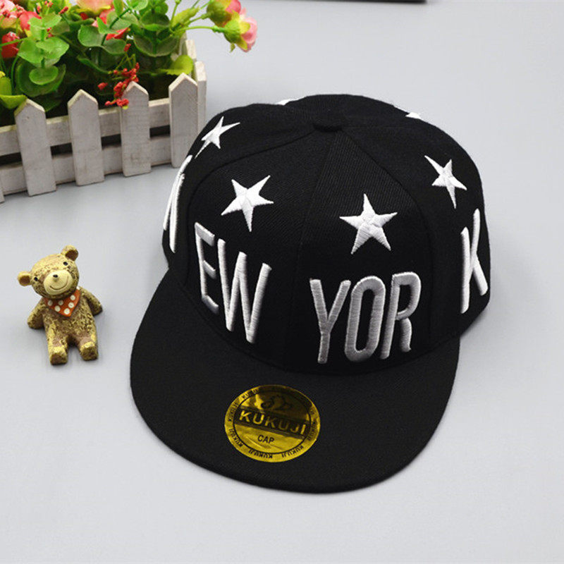 儿童4潮韩版平沿帽3男孩宝宝2鸭舌街舞帽6小孩女7岁嘻哈帽子春秋