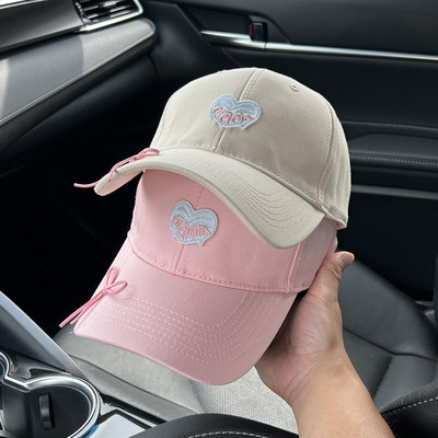 帽子大头围半硬顶棒球帽女款2025夏季新款显脸小大帽檐防晒鸭舌帽