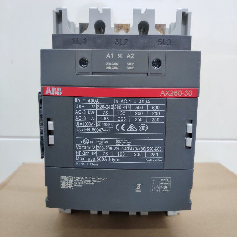 ABB交流接触器AX260-30-11 260A AX系列 ABB新款替代A260D-30-11