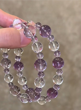 仿紫水晶手串白水晶手链女转运上岸轻奢精致手链女款闺蜜生日礼物