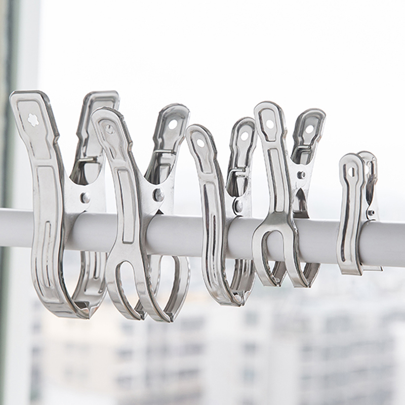 强力不锈钢夹防风晾衣夹晒被夹