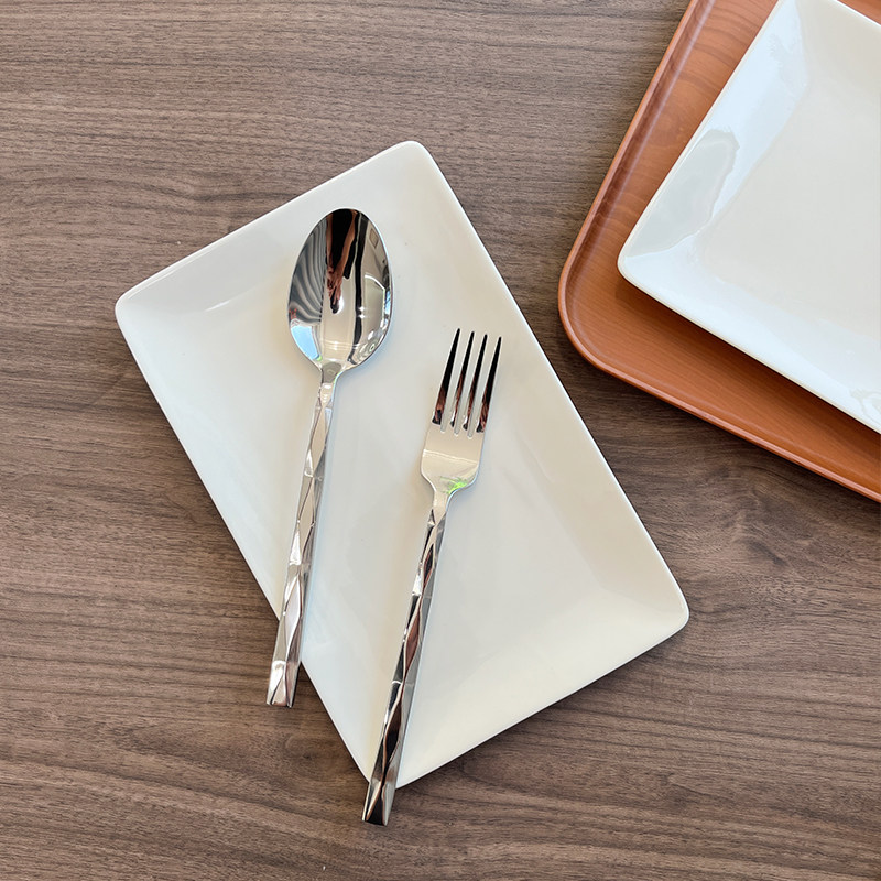 纯白色长方形陶瓷平盘寿司盘点心蛋糕盘刺身盘火锅牛肉盘家用菜盘