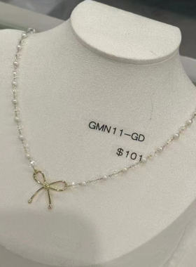韩国海秀儿蝴蝶结锁骨链