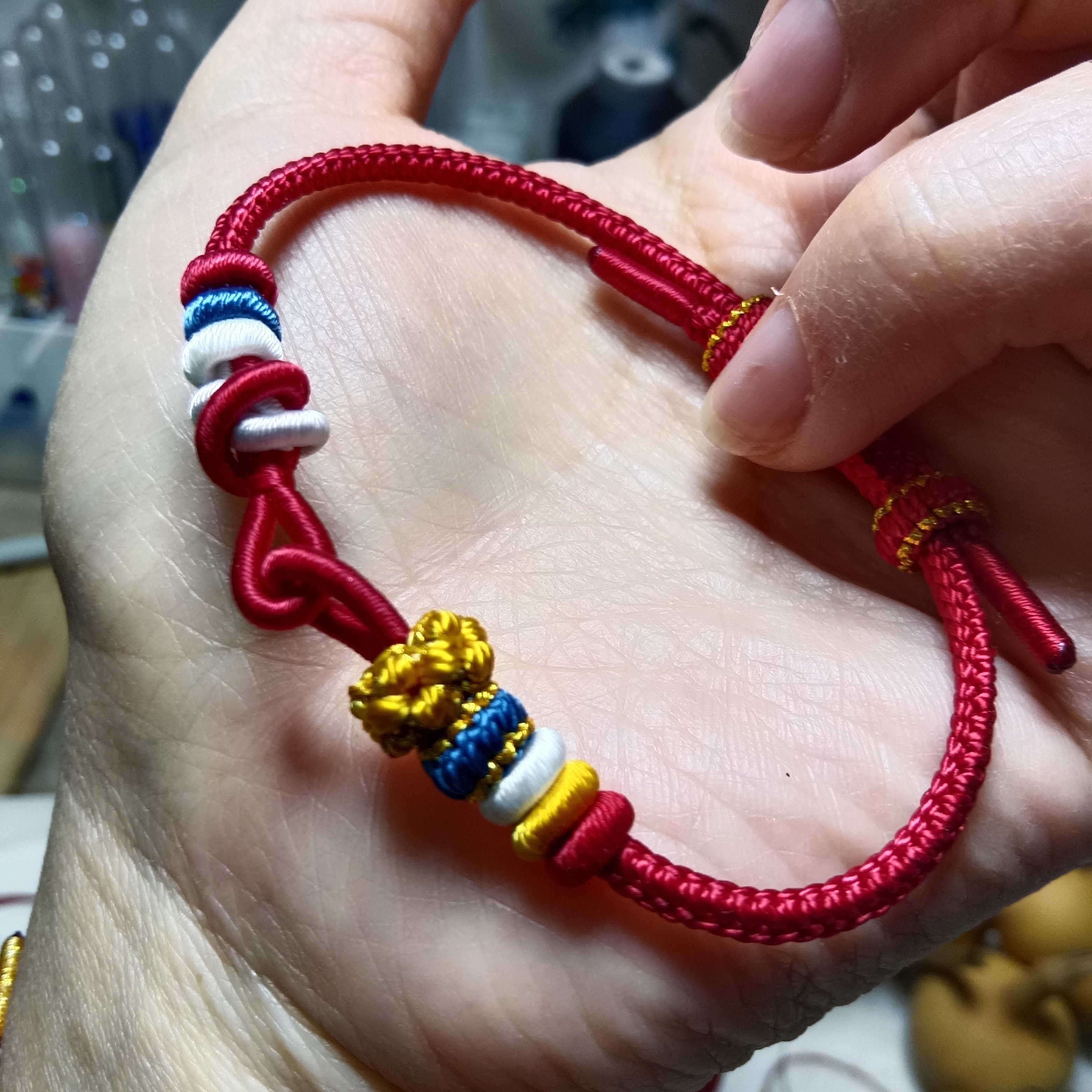 纯手工编织红绳双联结搭配黄金配饰转运珠,特色手工艺,其他特色工艺品,淘宝优惠券,粉丝福利购,淘宝优惠卷
