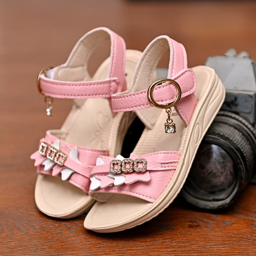 Летние детские сандалии, пляжная модная детская обувь для раннего возраста для принцессы, сезон 2021, мягкая подошва