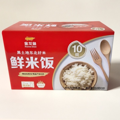 开市客代购 金龙鱼鲜米饭210g*10碗 速食微波加热米饭