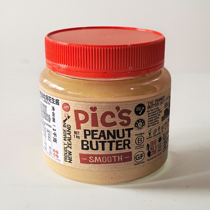 开市客代购 PICs新西兰皮卡思柔滑花生酱1kg 有盐幼滑花生酱