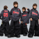 炸街儿童嘻哈秋季 速干练功服少儿HIPHOP男女童爵士舞表演服套装
