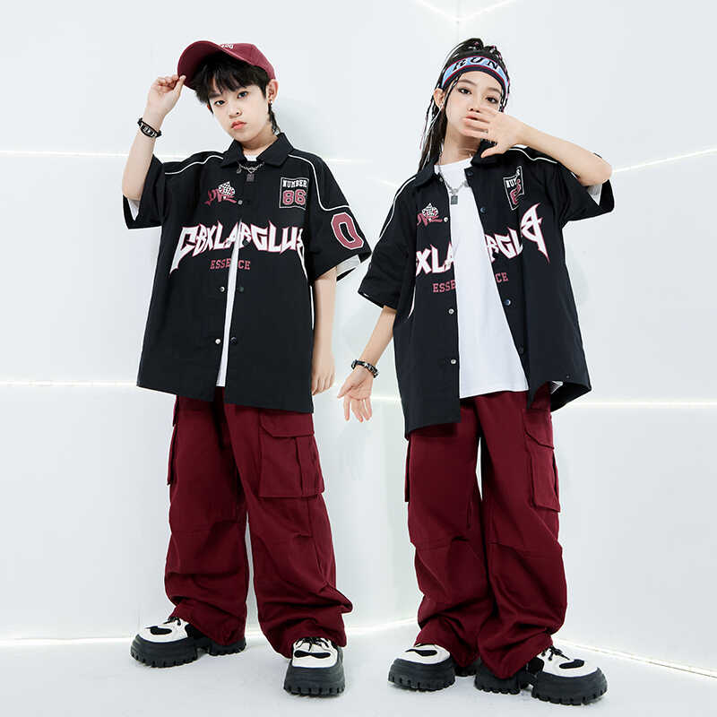 衬衣套装架子鼓夏季练功服hiphop