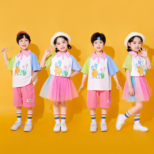 六一儿童啦啦队班服幼儿园演出服