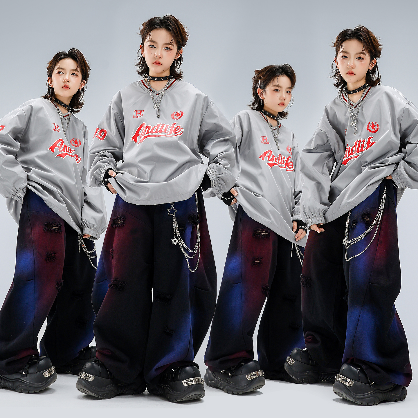 美式嘻哈风街舞少儿潮服练舞服