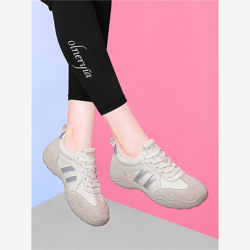 真皮平底休闲鞋2025秋季