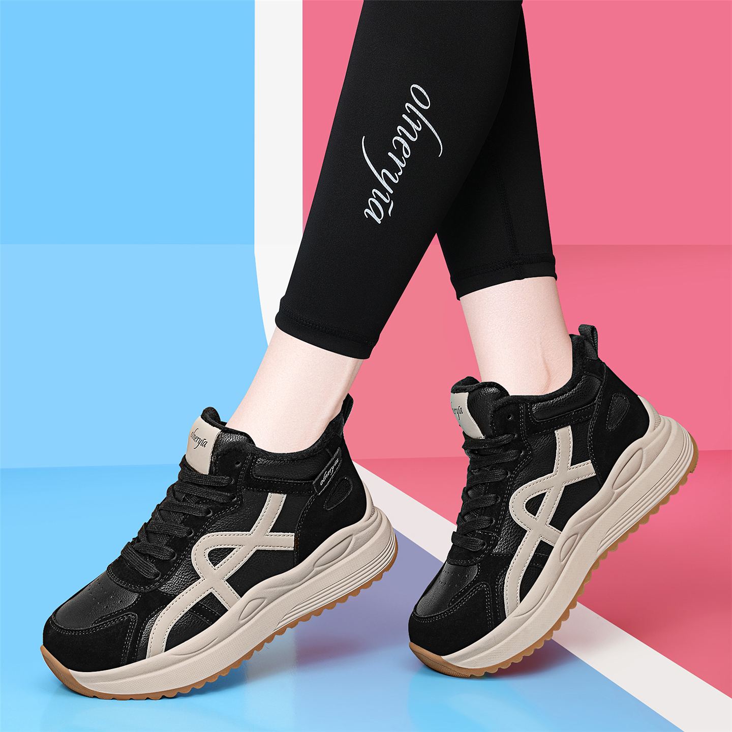 运动鞋女2025新款爆子百