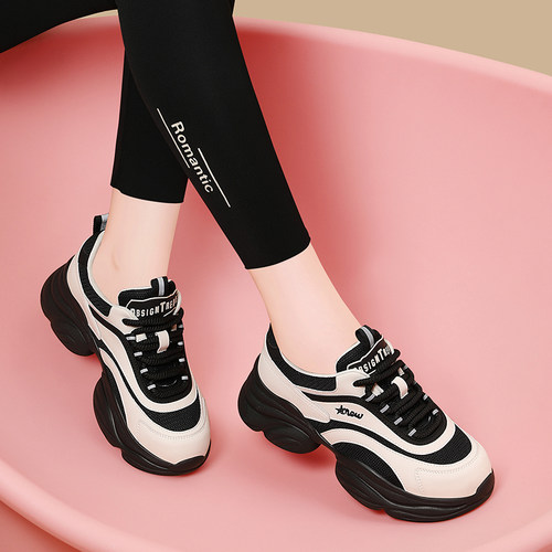 2025新款显脚小老爹鞋女