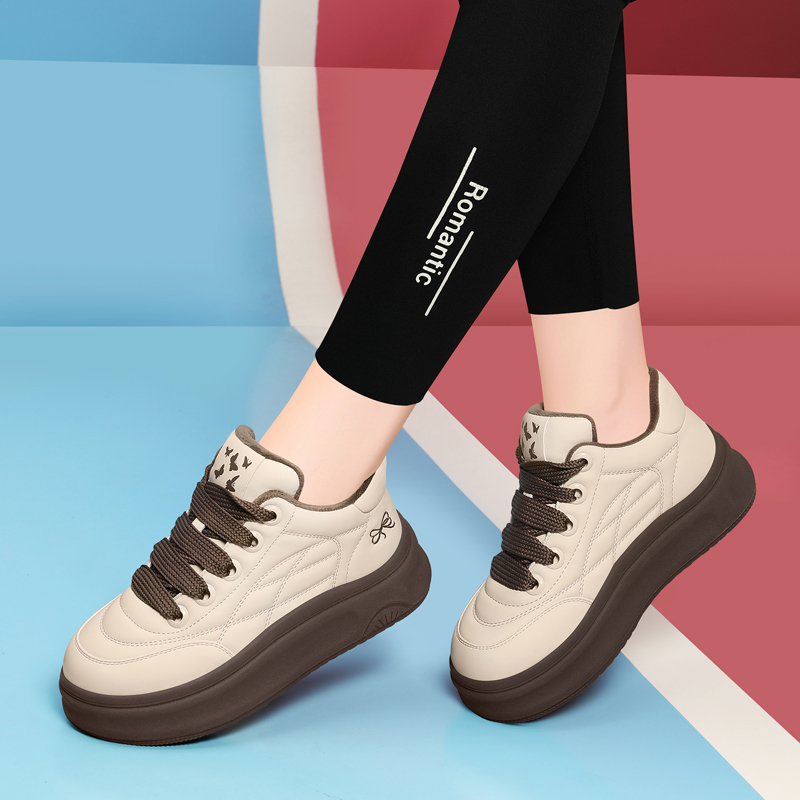 小白鞋女2025新款秋冬运