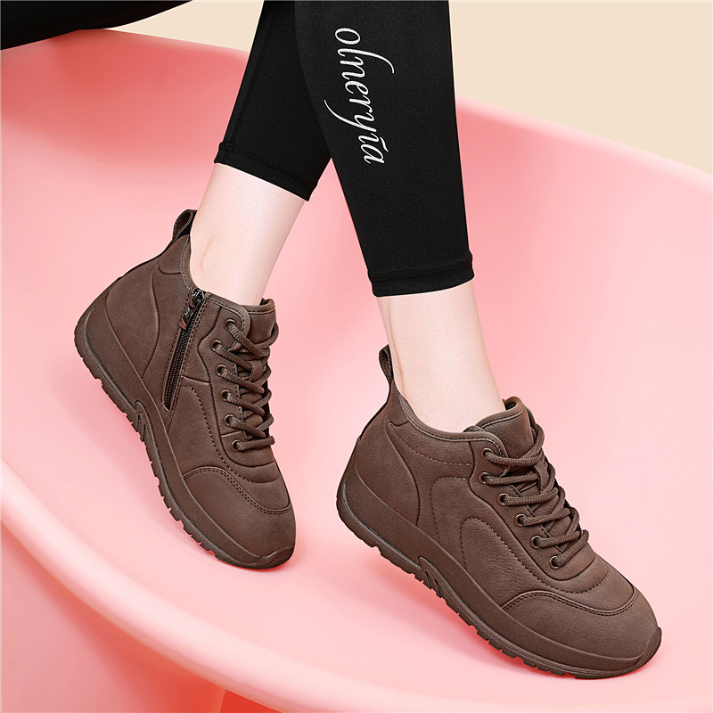 真皮平底面包鞋女2025秋