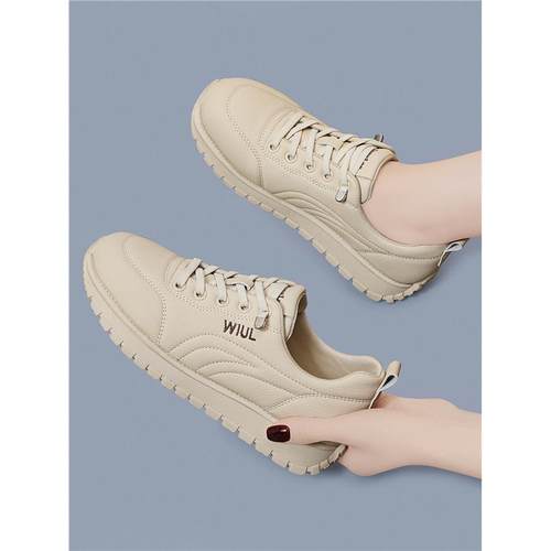 真皮休闲运动鞋女款2025