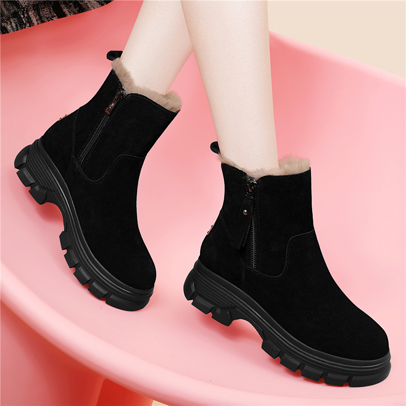 防水厚底雪地靴女冬季202