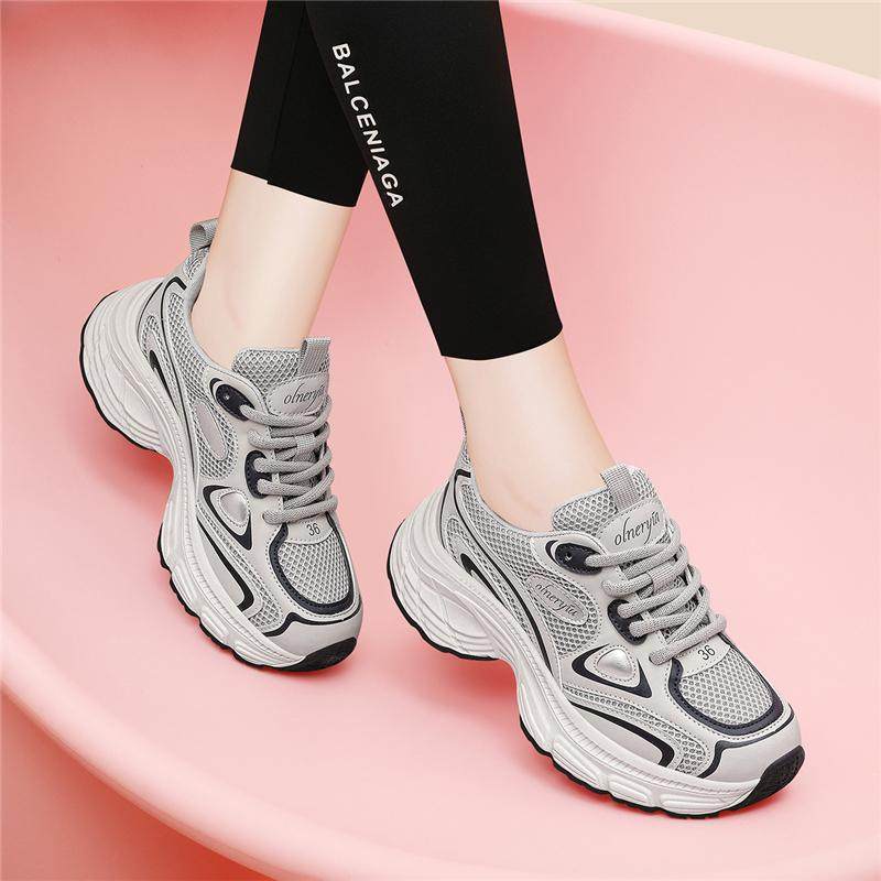 品牌真皮老爹鞋女2025新