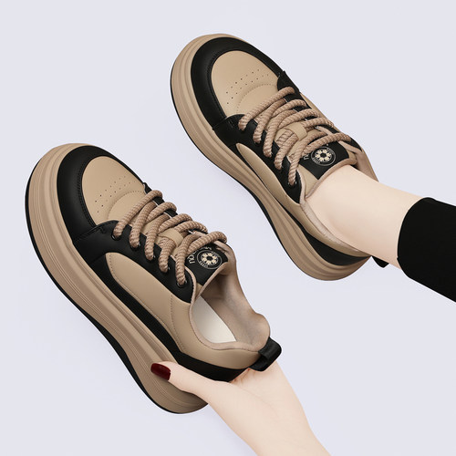 真皮女鞋面包鞋时尚休闲