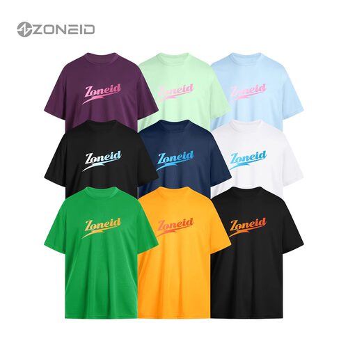 ZONEiD 新款定制针织运动短袖男女网眼速干吸汗透气轻量化运动T恤