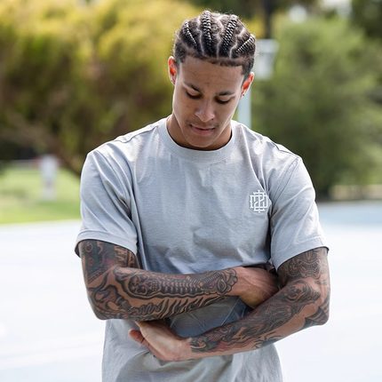 ZONEiD 新款运动男短袖春夏T恤训练健身篮球针织吸汗透气半袖上衣