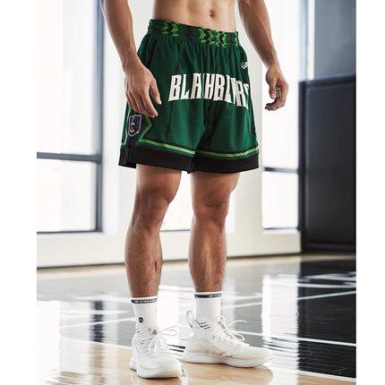 ZONEiD 澳门黑熊联名款运动训练短裤男美式篮球网眼速干透气球裤