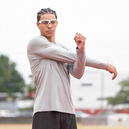 ZONEiD 新款男运动长袖T恤春夏针织篮球运动训练健身透气吸汗上衣