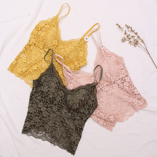 上衣蹦迪一体式欧美蕾丝花边抹胸