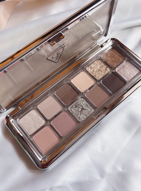 3CE眼影12色水泥盘Raw Neutrals杏粉盘