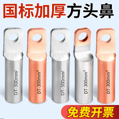 DT铜鼻子方头DTF国标紫铜镀DTL锡