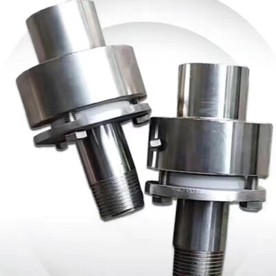 不锈钢夹层锅DN20六分万向节铜DN25蒸汽旋转头煮锅配件360度接头