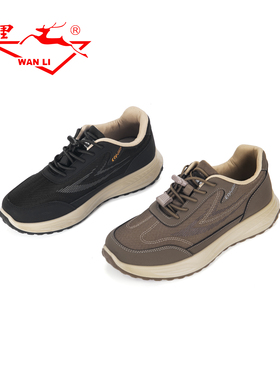 万里新款男士休闲运动鞋舒适平底轻便免系带圆头低帮单鞋BJT1199