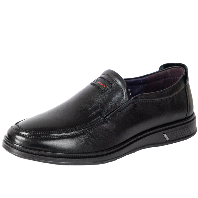 万里新款时尚真皮商务休闲皮鞋舒适平跟低帮一脚蹬男鞋LYT1772