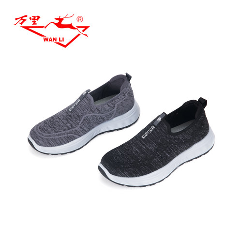 万里新款男士休闲鞋轻便套脚运动鞋舒适平底通勤单鞋BJT1197