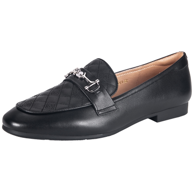 万里粗跟通勤鞋英伦风真皮女鞋