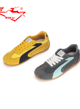 万里新款运动休闲鞋时尚学院风系带单鞋舒适平底女鞋BGT2323