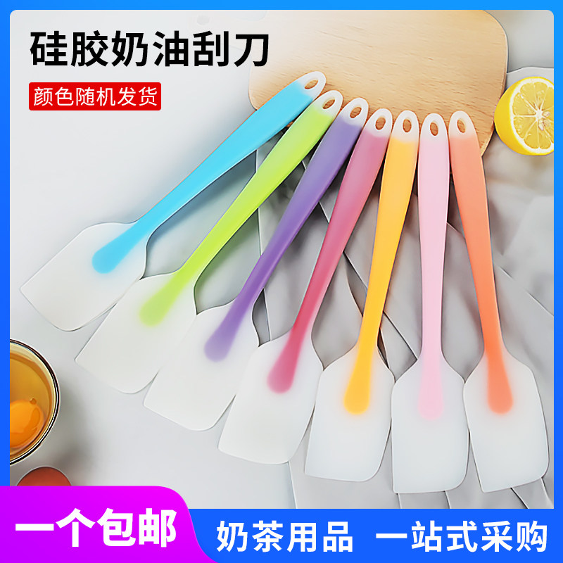 一体式硅胶奶油刮刀耐高温 连体蛋糕奶油抹刀铲刀搅拌刀烘培工具
