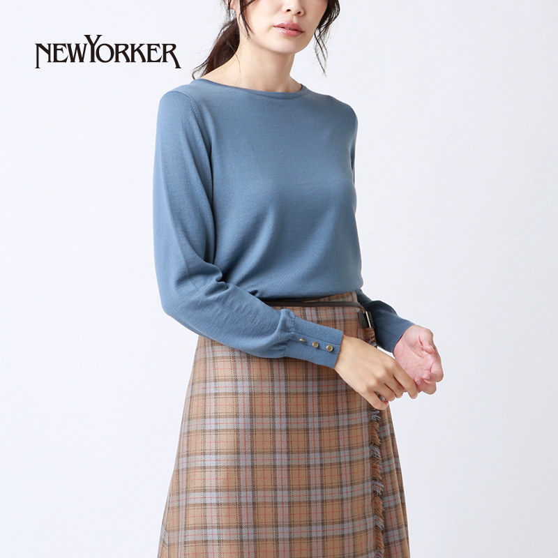 Newyorker纽约克顺滑舒适饰铜扣基本款羊毛衫毛衣 716733|msdalam kategori Butik wanita / wanita, sweater - dari Buy2taobao.com untuk memberikan perkhidmatan ejen Taobao profesional membeli