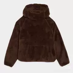 Fcg&Fw25Drake Style Collaboration Solid Color Comfortable Lamb Wool Raglan Patchwork Hooded Set