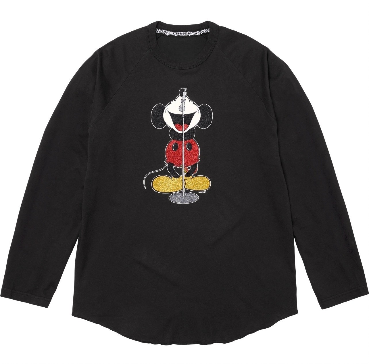 FCG＆FW25联名Raglan L/S米奇印花图案圆领长袖T恤男女同款