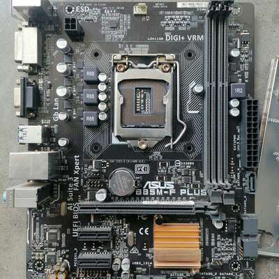 议价华硕B85M-F PLUS主板，LGA1150接口，拆机下来