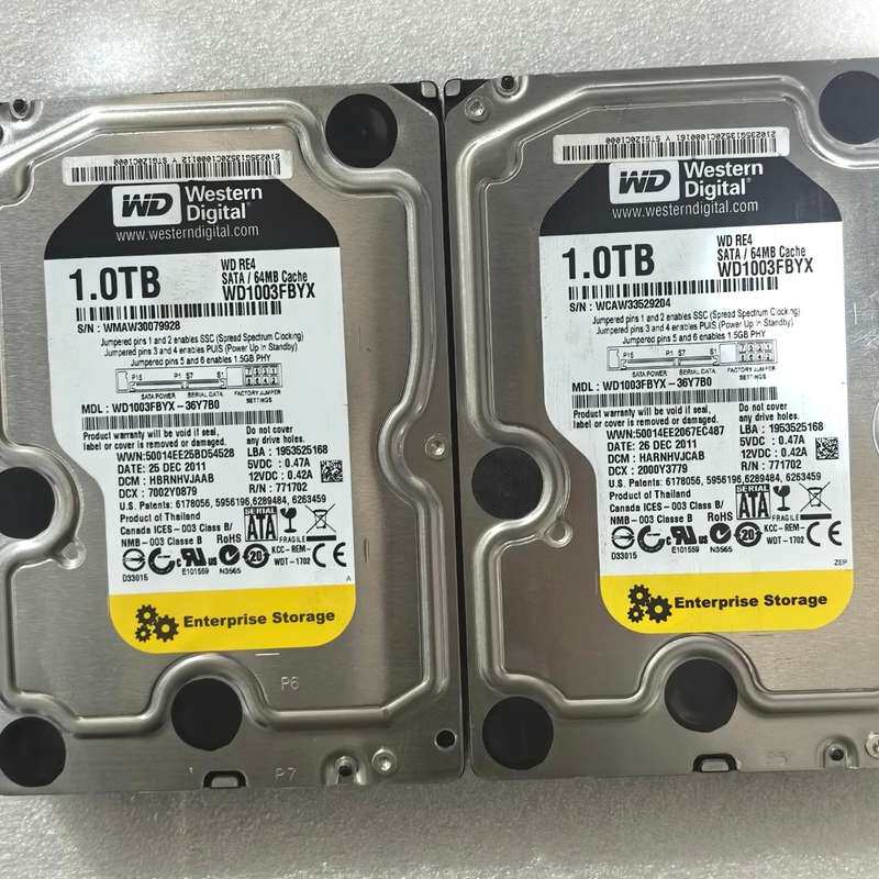 议价数据WD1003FBYX 1TB 企业级 黑盘