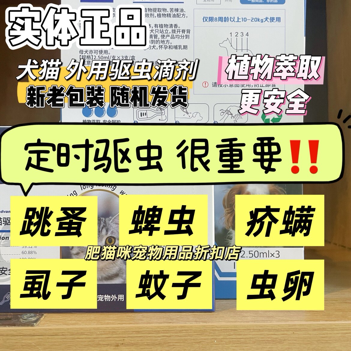 宠物外用植物萃取安全驱虫滴剂